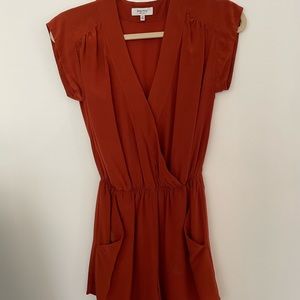 Aritzia silk romper